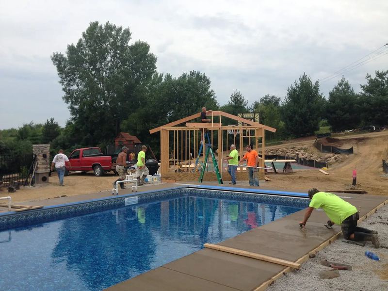 Pool installers job in the Ingersoll Park neighborhood of Des Moines